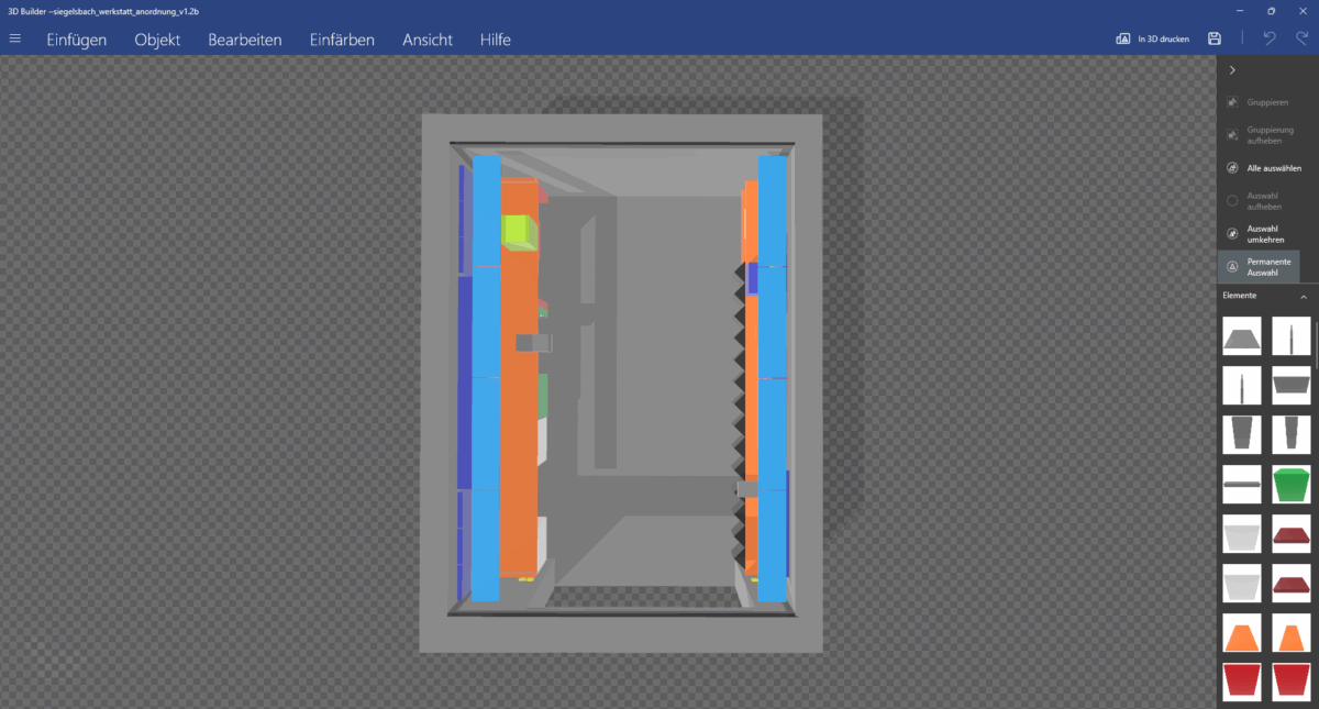 Gesamtansicht von oben