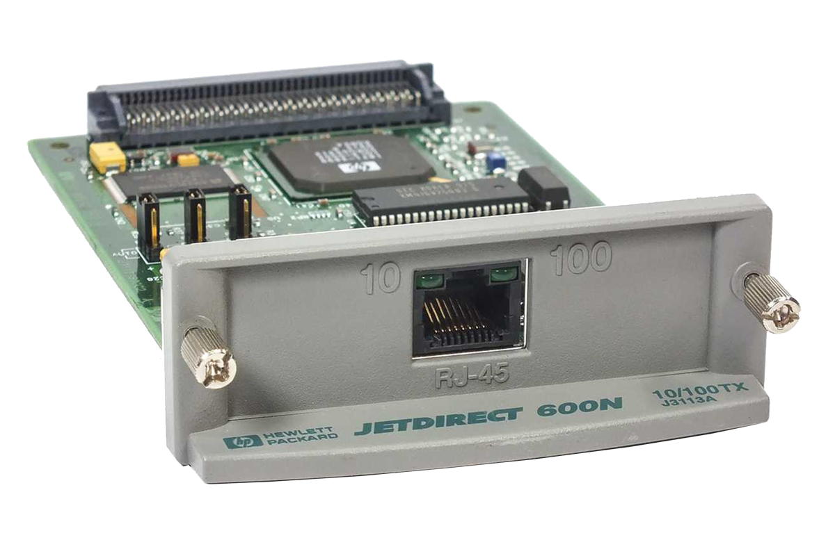 JetDirect 600N, Teilenr. J3113A. Fast Ethernet.
