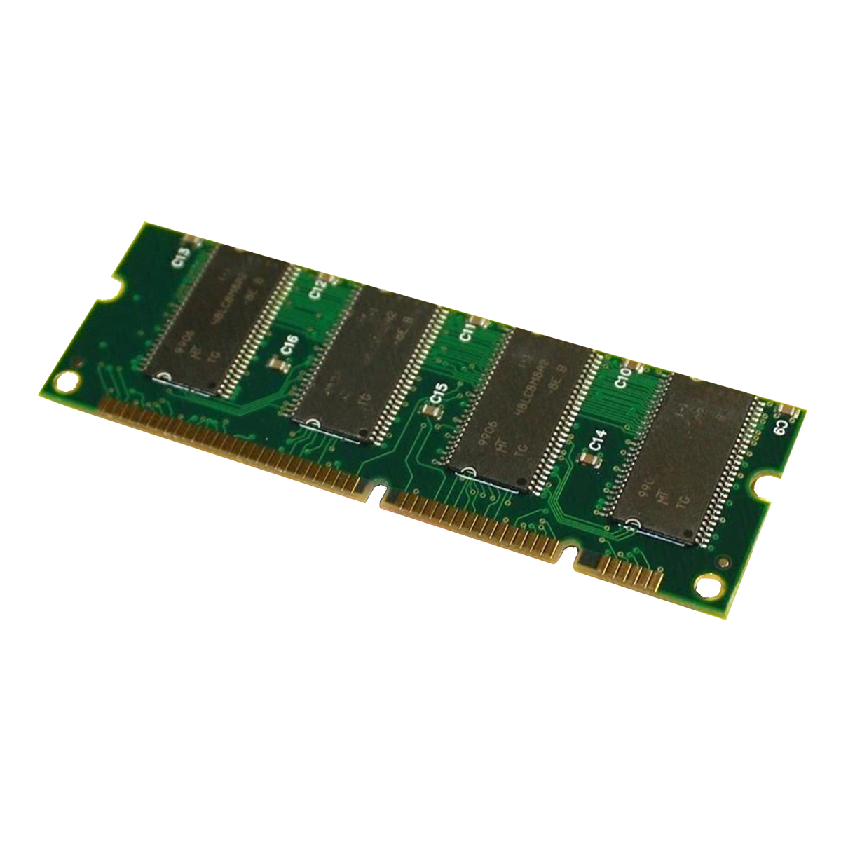 144-Pin DIMM mit 4 MB, zwei davon habe ich zusätzlich eingebaut