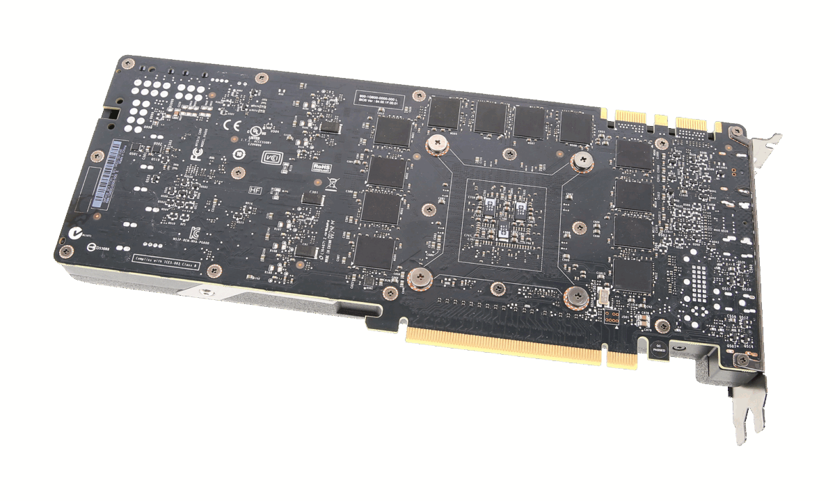 Rückseitig keine Backplate, dafür weitere 6 GB VRAM (Bild: Computerbase)