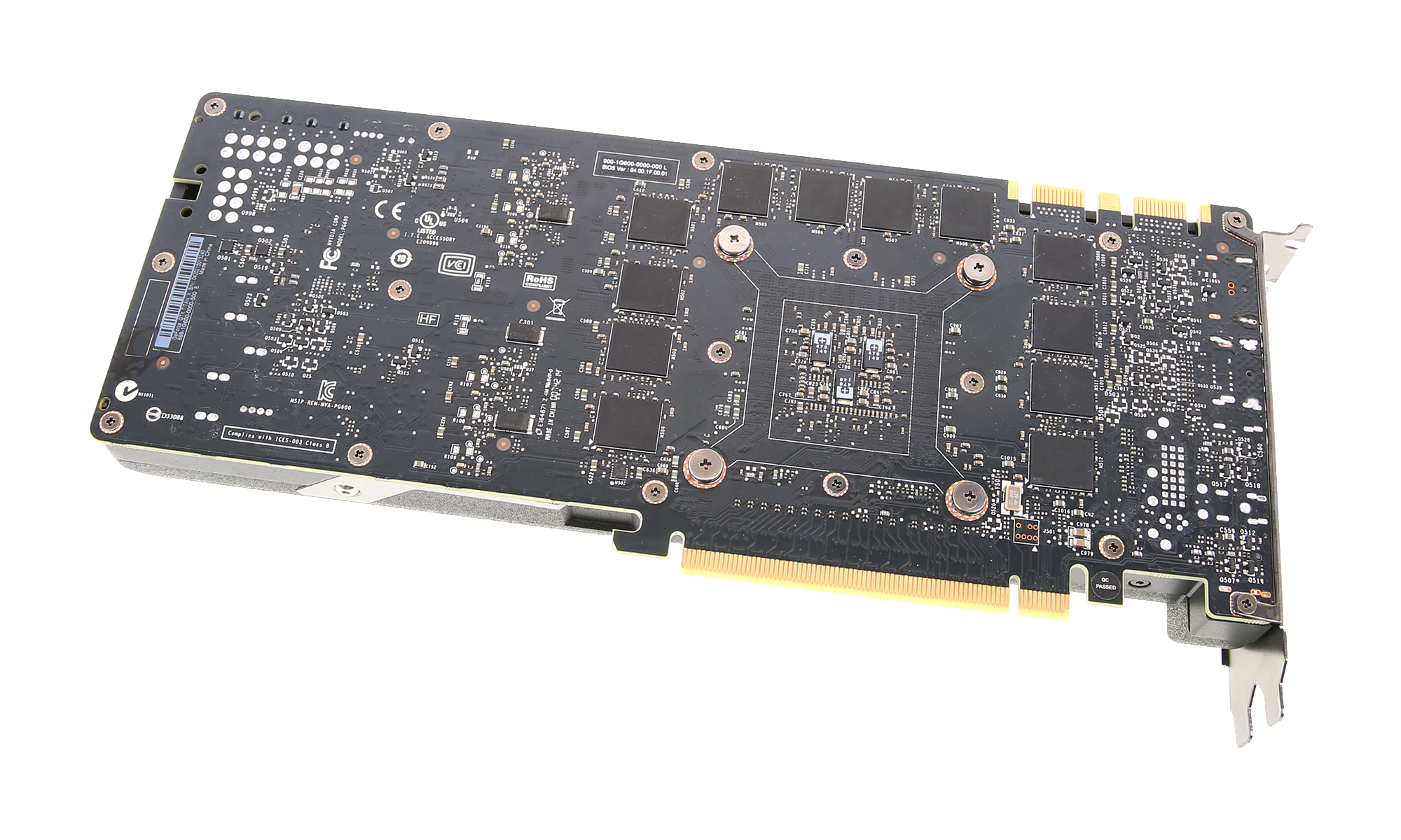 Rückseitig keine Backplate, dafür weitere 6 GB VRAM