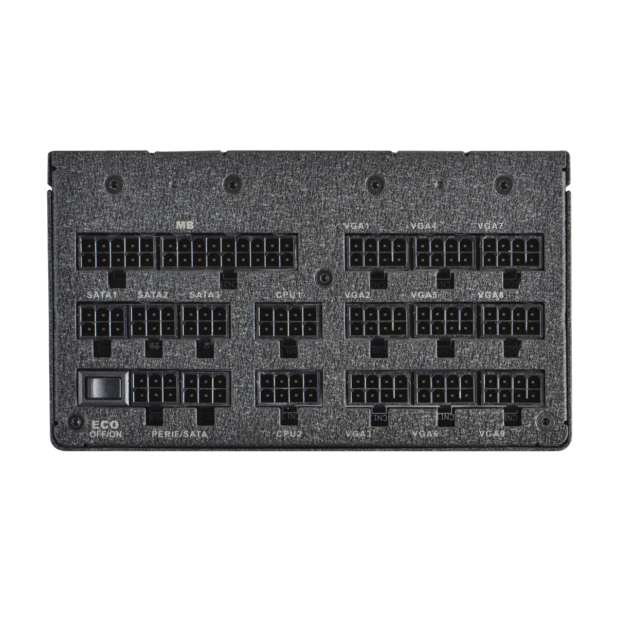 Vollmodulare Anschlüsse (Bild: EVGA)