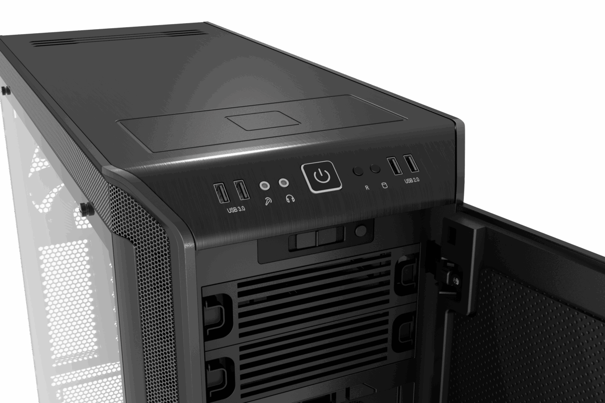 USB-Ports am Frontpanel und Qi-Lademöglichkeit