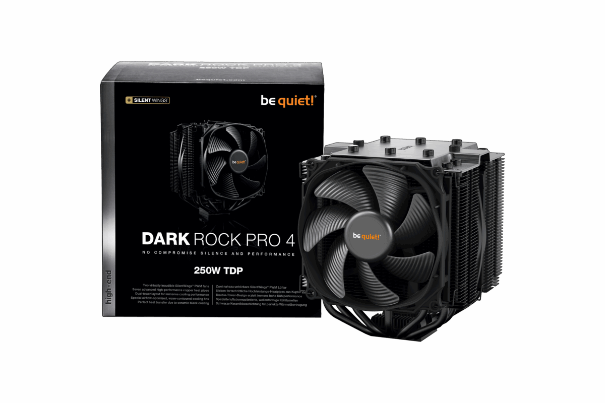 Dark Rock Pro 4 mit der Originalverpackung (Bild: BeQuiet)