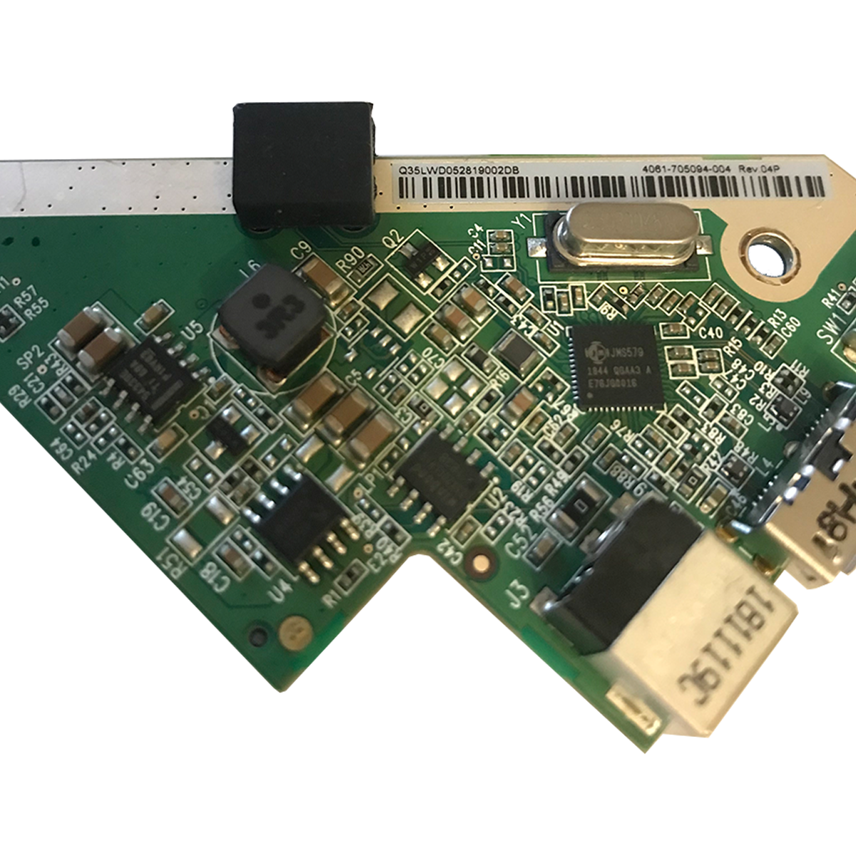 Platine mit JMS579 Controller und sonstigen Komponenten