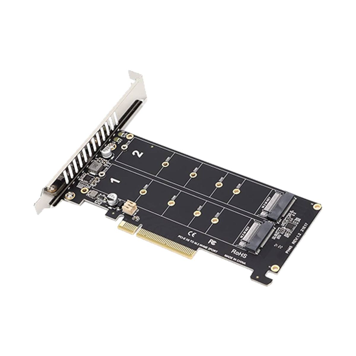 x4x4 Bifurcation-NVMe-Karte