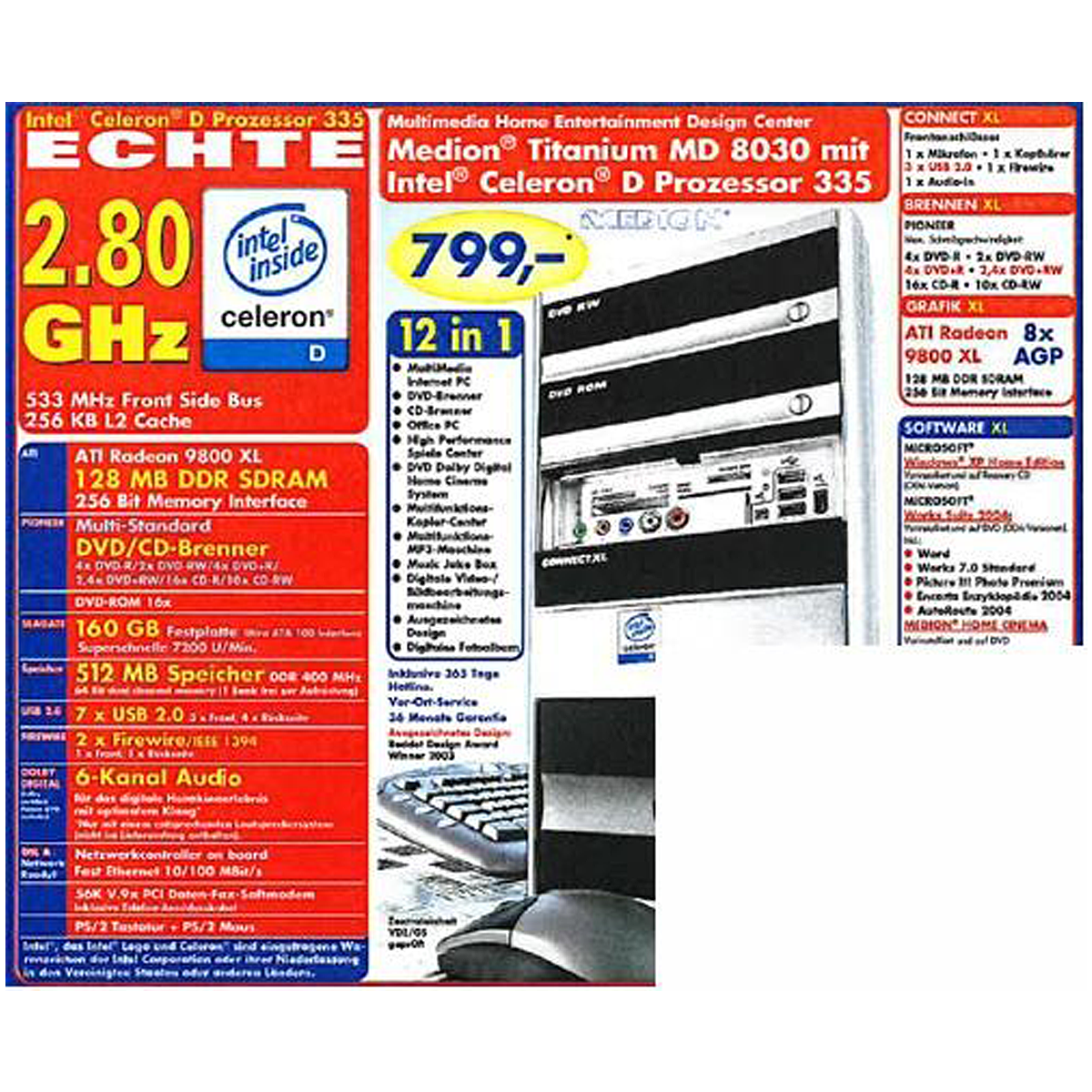 Medion MD 8030 mit Celeron D