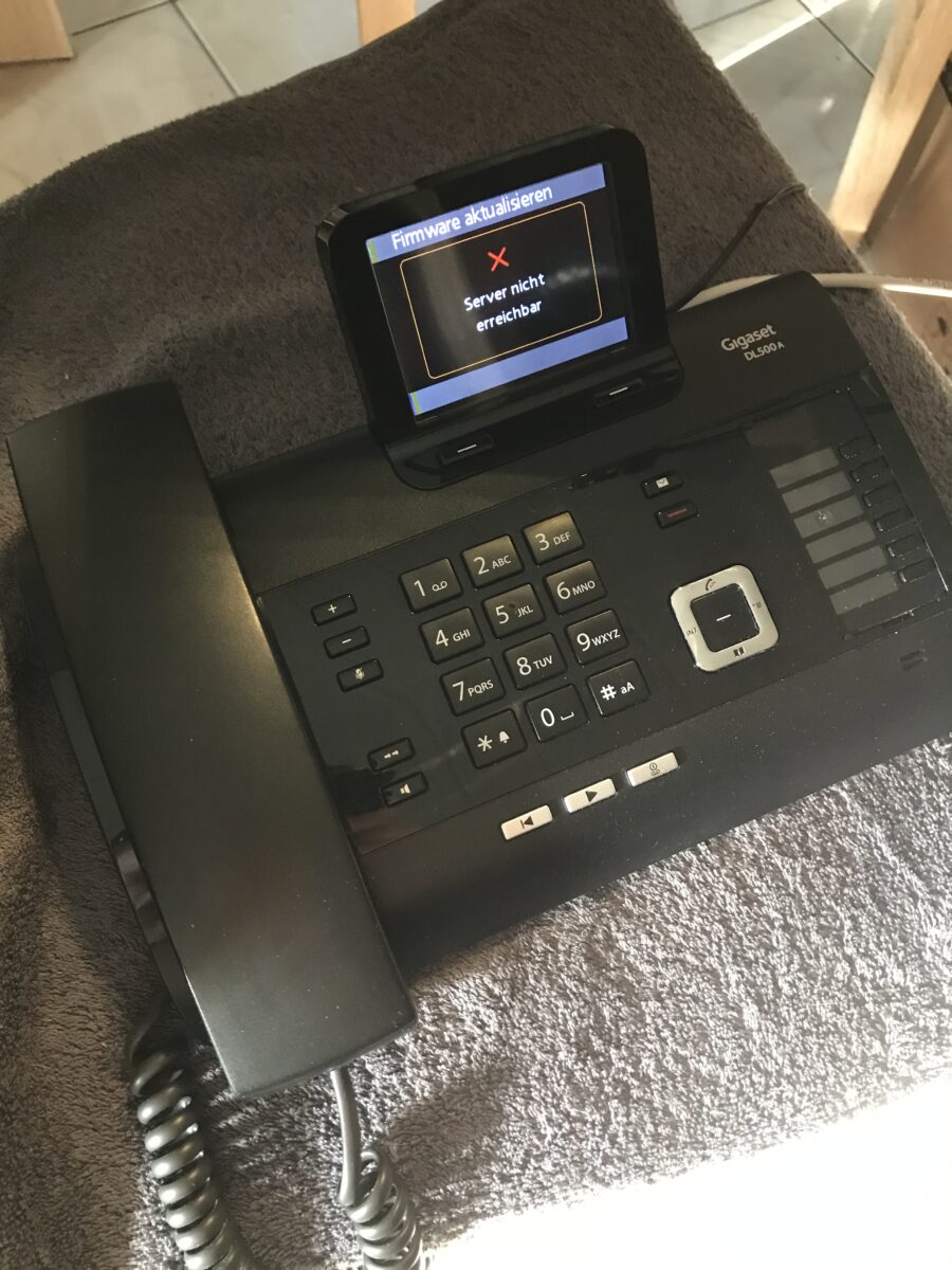 "Server nicht erreichbar"