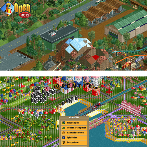 Tolle Sache: OpenRCT2 und OpenTTD