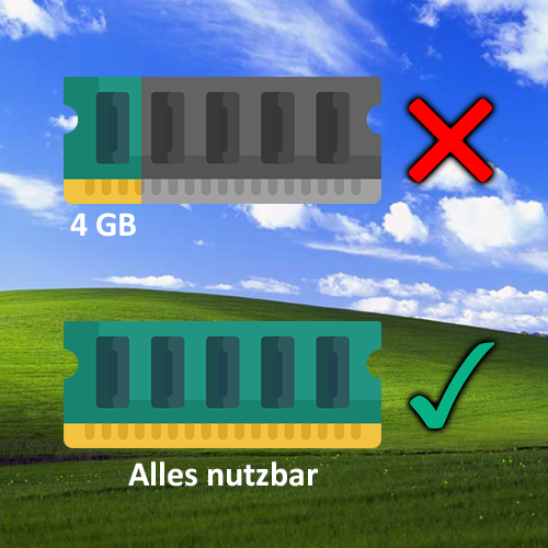 Voller RAM voraus – Windows XP PAE Modifikation
