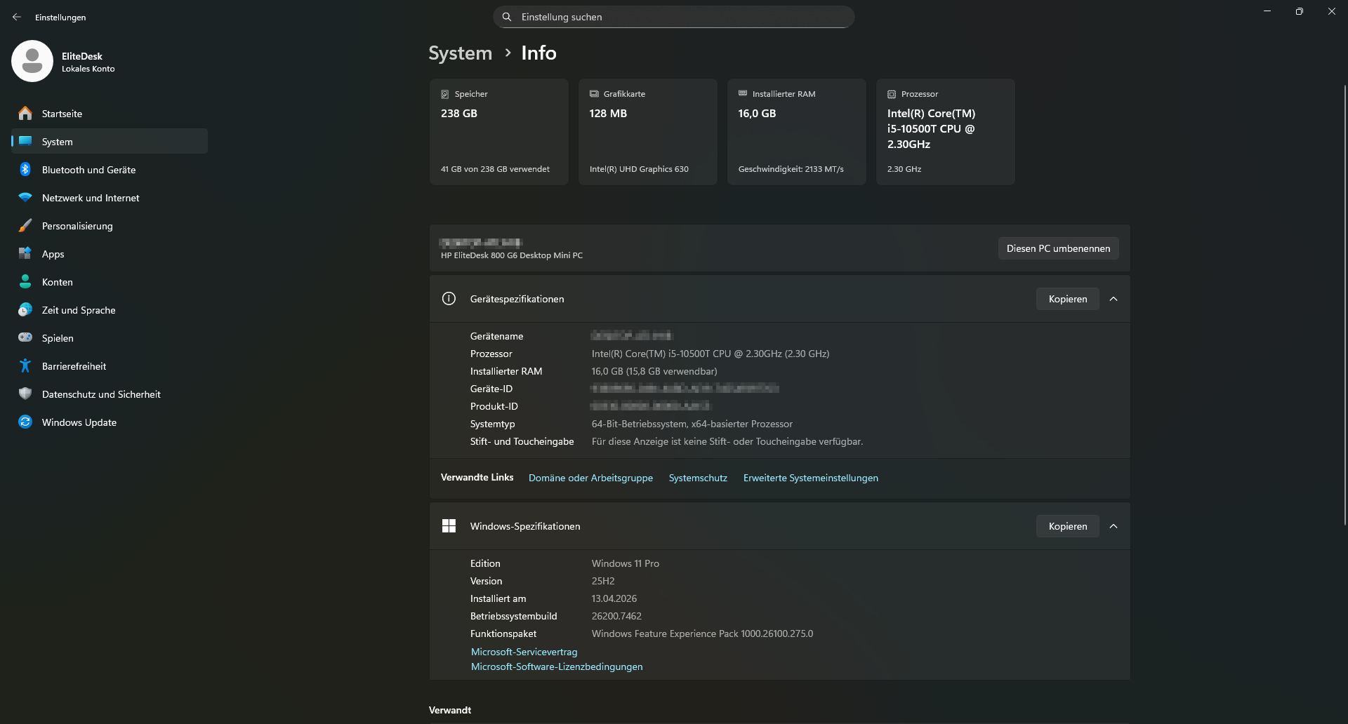 Aus Windows 11 Home wurde in wenigen Minuten Professional